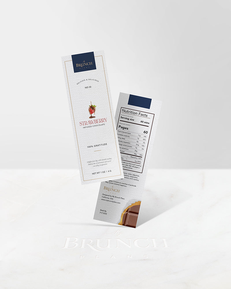 chocolate bar designed bookmark