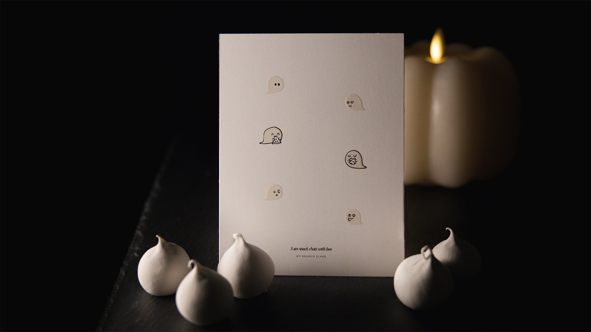 ghost snacking art print