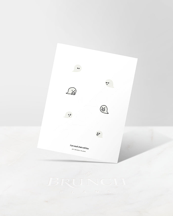 ghost snacking art print