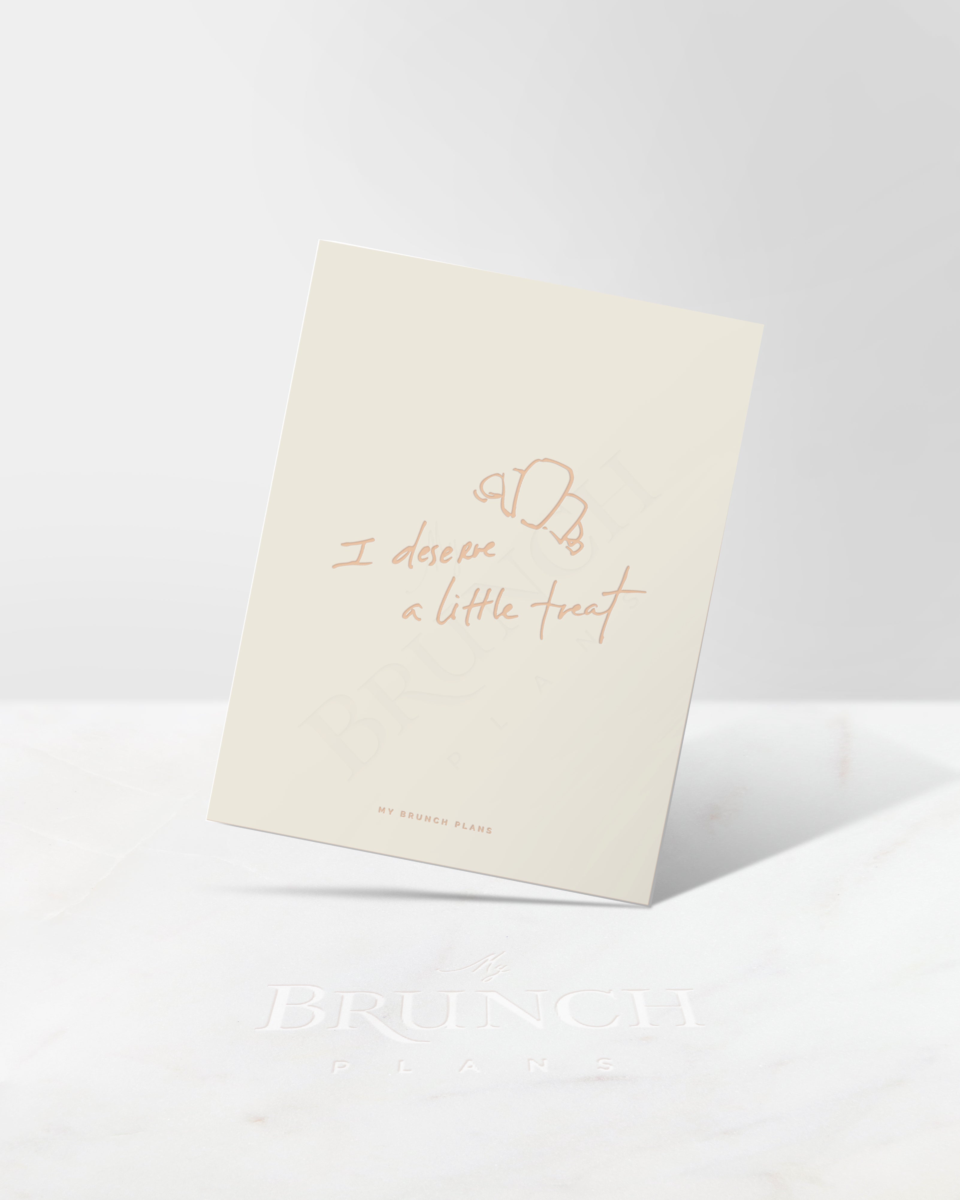 letterpressed croissant art print